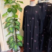 Bow Abaya with Center chain