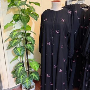 Bow Abaya with Center chain